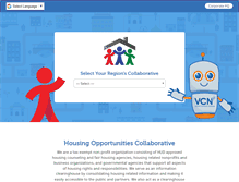 Tablet Screenshot of housingcollaborative.org